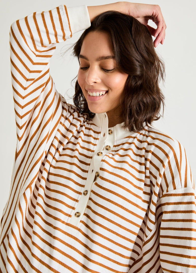 The Dakota Striped Nursing Sweatshirt