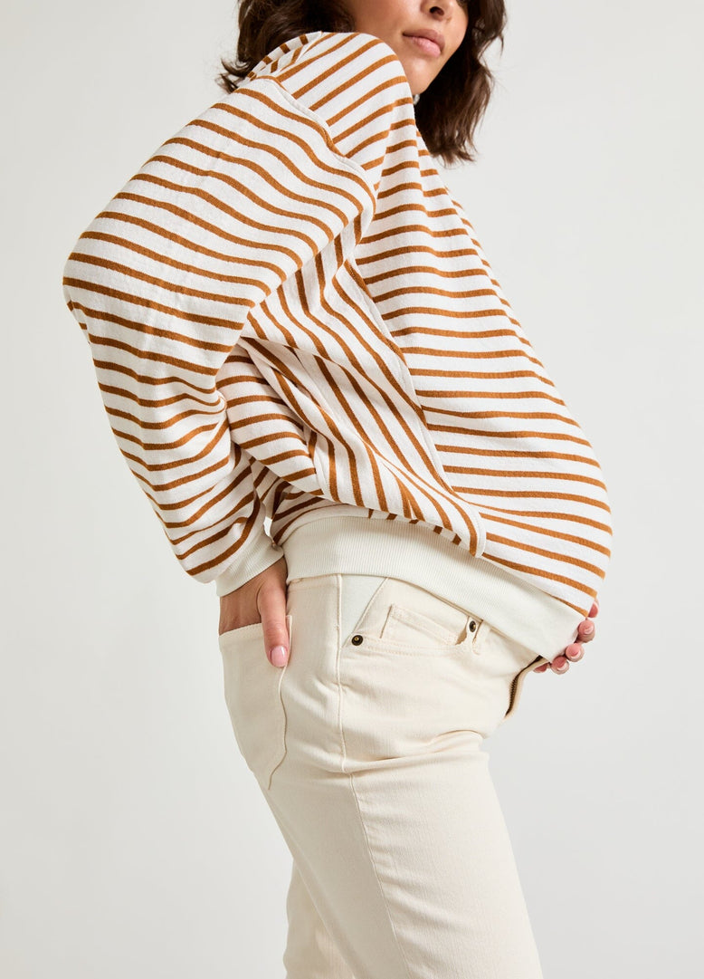 The Dakota Striped Nursing Sweatshirt