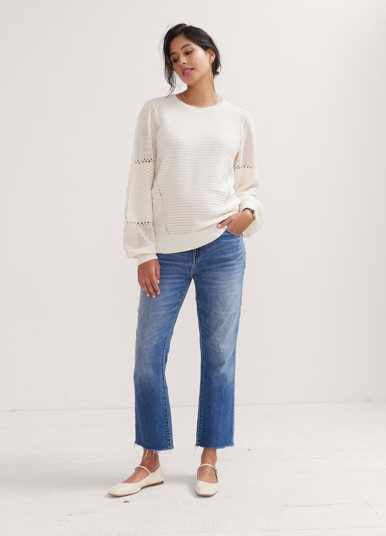The Crop Maternity Jean – HATCH Collection