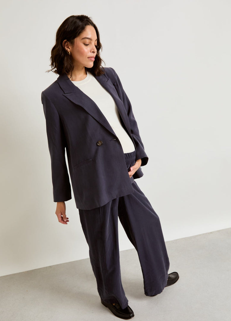 The Soft Tailored Twill Blazer