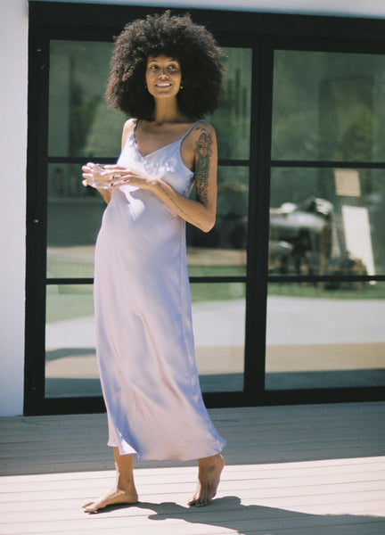 Experience Luxury Comfort with Short Slip Dress - Made in the USA