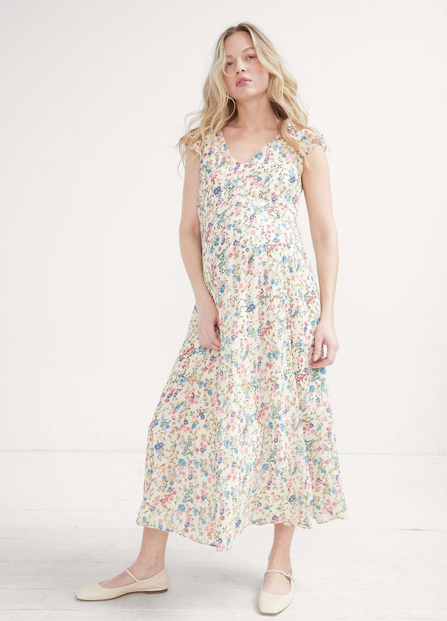 HATCH Alexandra sale Floral Printed Midi Dress SIZE HATCH 3/L-XL