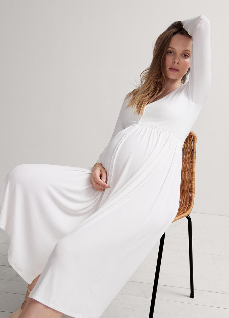 The Softest Rib Nursing Dress