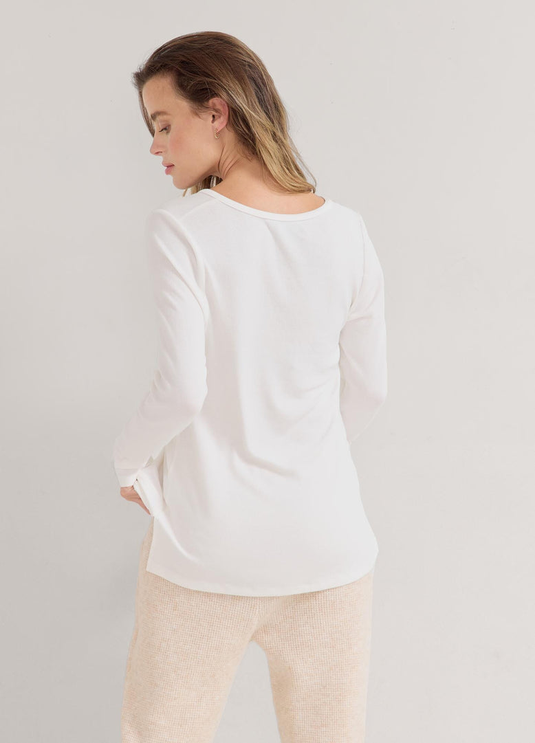 The Softest Rib Nursing Henley