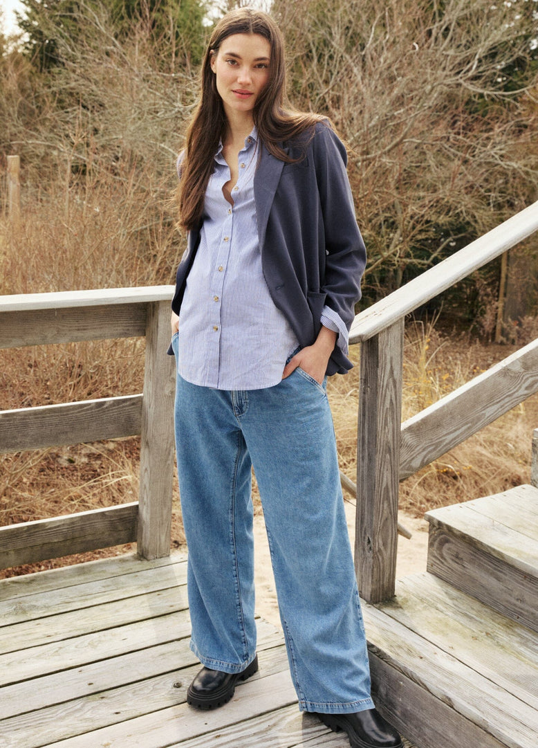 The Relaxed Wide Leg Maternity Jean