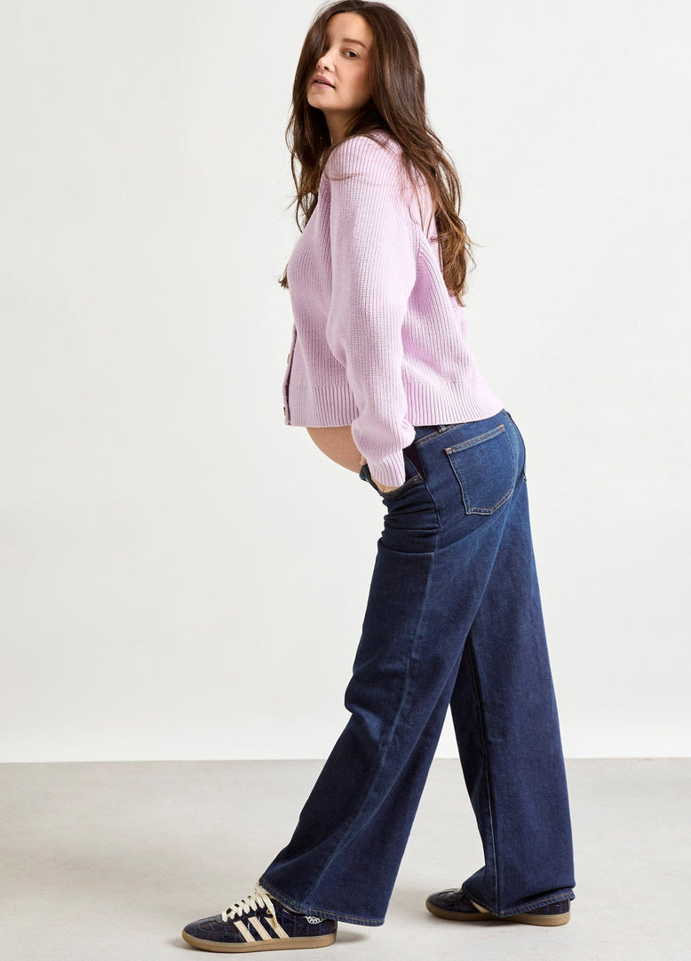 The Relaxed Wide Leg Maternity Jean