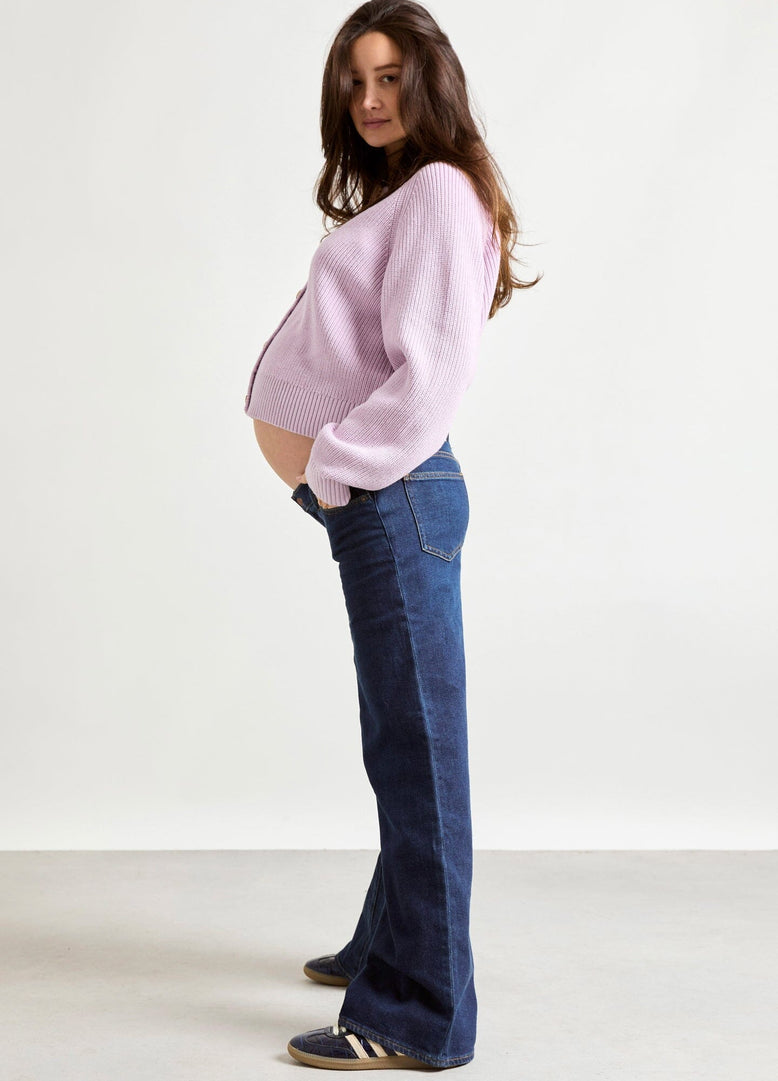 The Relaxed Wide Leg Maternity Jean