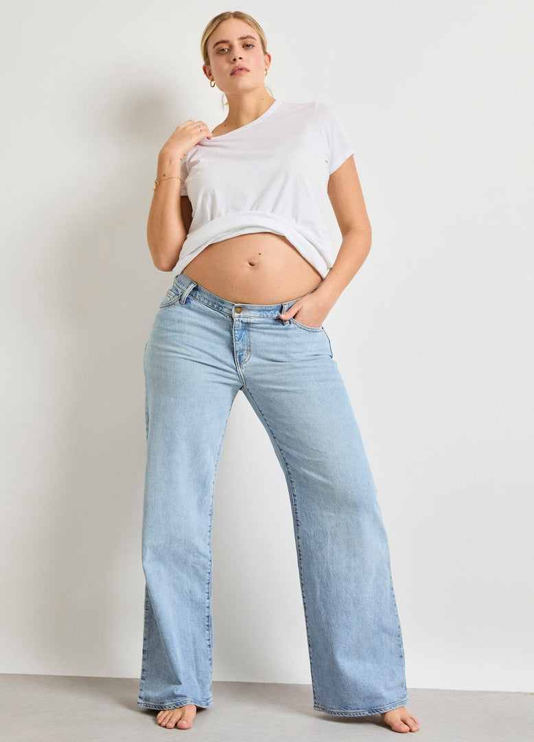 The Relaxed Wide Leg Maternity Jean