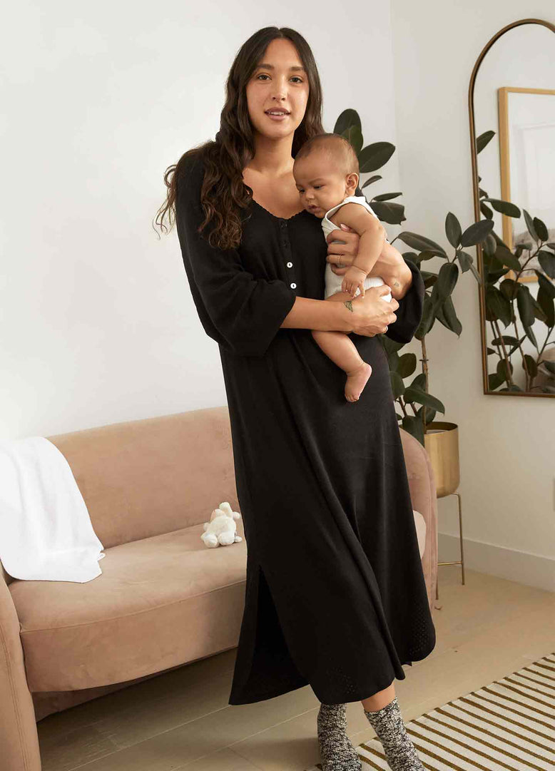MAMA Before & After Maternity/nursing Dress - Black - Ladies