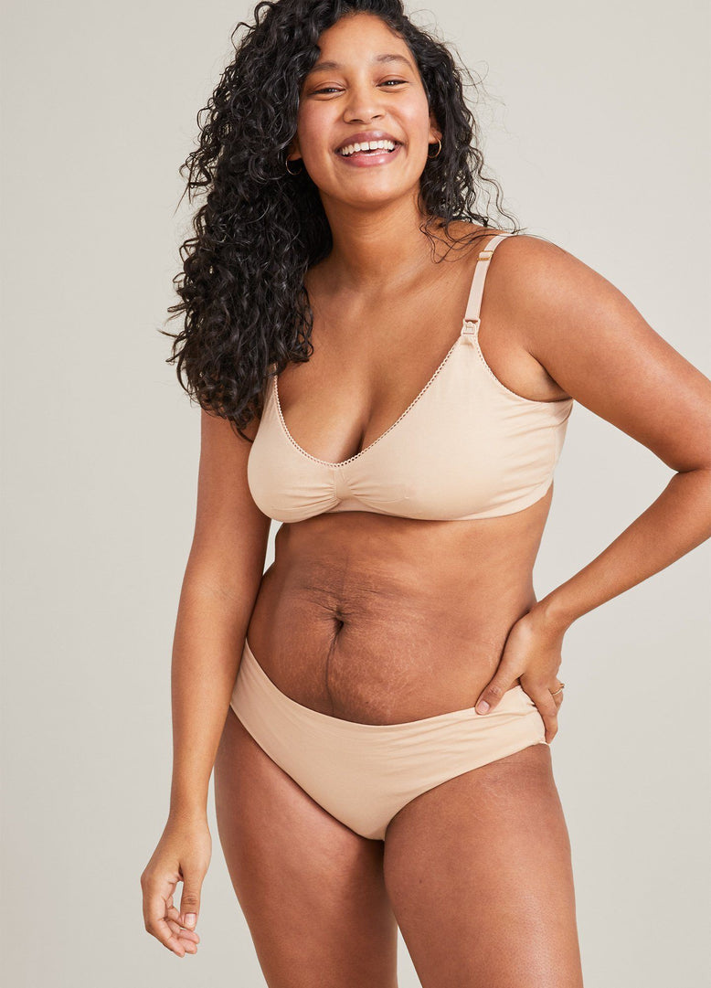 Grow With Me Maternity & Postpartum Brief - Beige – Close to the Heart