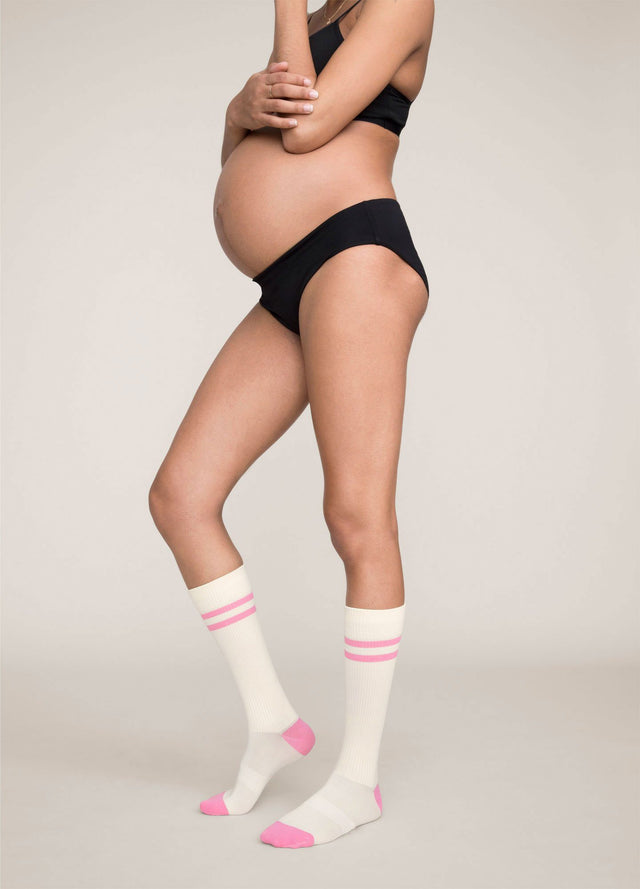 Mama Sox - Bliss Open Toe Zip Maternity Compression Socks