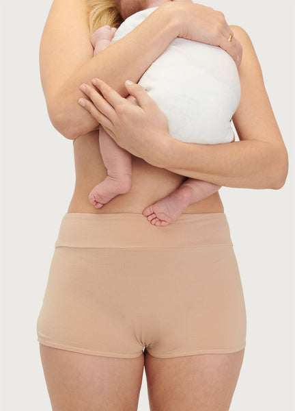 Maternity Cotton Underwear, Under the Bump, Boycut Briefs