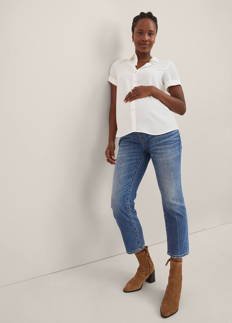 Over The Bump Straight Leg Maternity Jeans