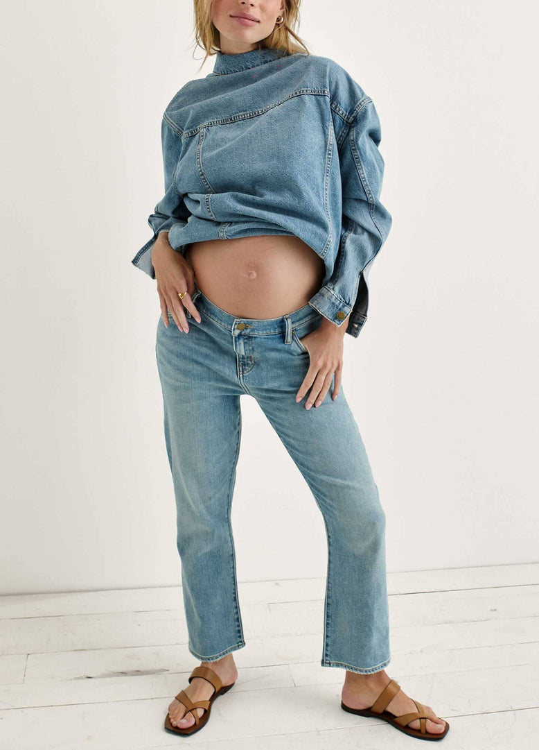 Maternity flared cropped jeans - Women